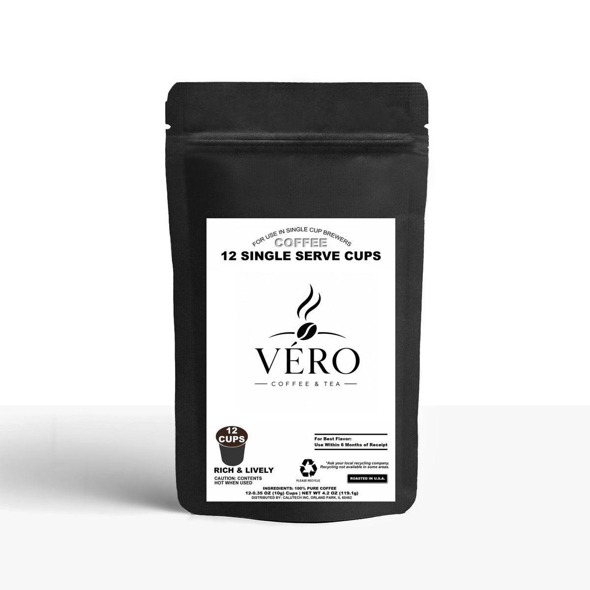 12 Pack Single Serve Coffee Capsules